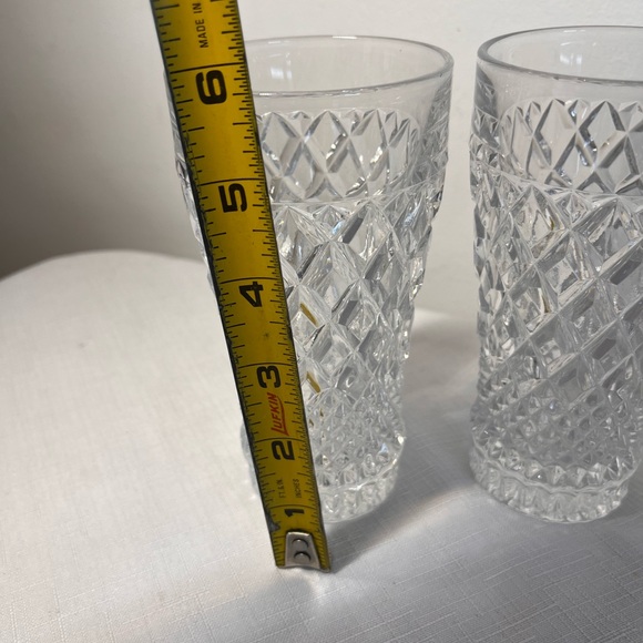 Anchor Hocking Wexford tumblers glasses
distinctive waffle diamond-cut pattern - Picture 4 of 7